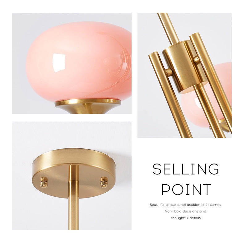 Led Lights Home Decor Modern Minimalism Pendant Lamp Macaron Chandelier Pink Living for Room Kitchen Study Indoor Light SANDYHA