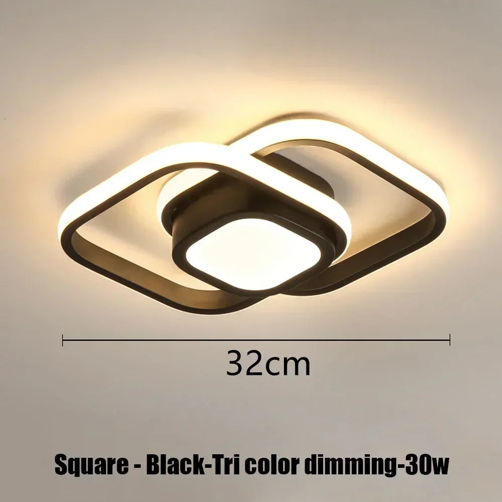 LED Strip Aisle Ceiling Lights Modern Minimalist Living Room Lamps For Balcony Entrance Staircase Home Decor Multiple shapes