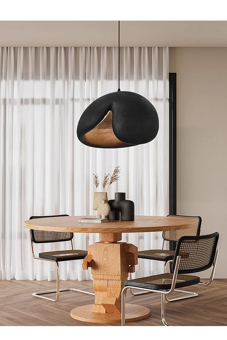 Nordic Minimalist Wabi Sabi Wind E27 Led Pendant Lights Dining Room Bar Loft Bedroom Home Decor Chandelier Hanging Lamp Fixtures
