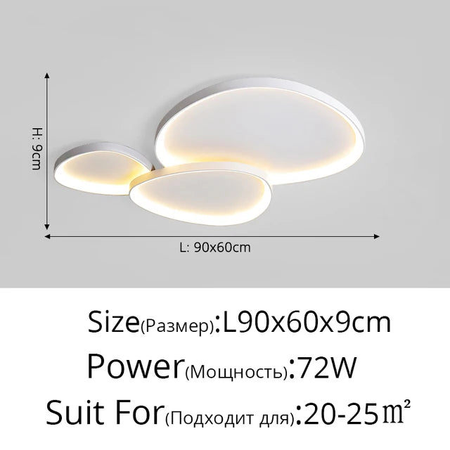Modern Home Design LED Ceiling Light For Living Room Bedroom Study Room Dining Room Minimalist Lnterior Ceiling Light