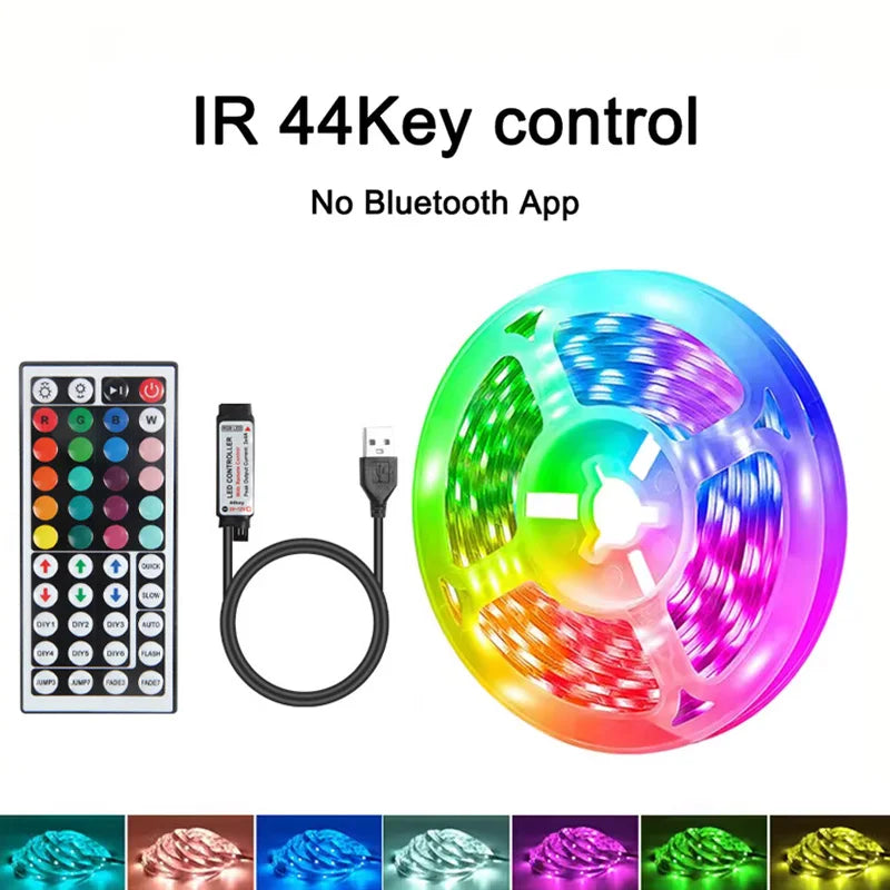 3M/3.28Ft-40M/131Ft LED Strip Lights APP Control Color Changing RGB Led Light Flexible Lamp Tape for Room Decoration