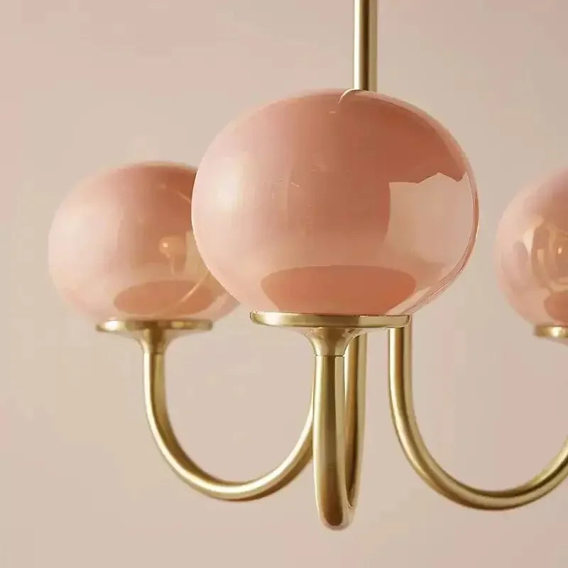 Led Lights Home Decor Modern Minimalism Pendant Lamp Macaron Chandelier Pink Living for Room Kitchen Study Indoor Light SANDYHA