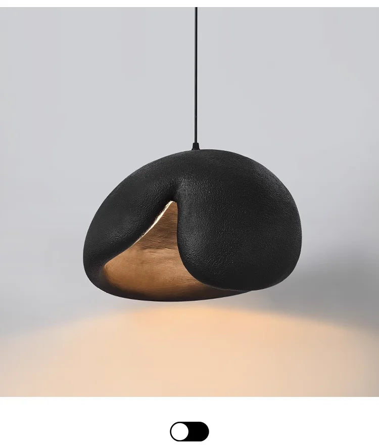 Nordic Minimalist Wabi Sabi Wind E27 Led Pendant Lights Dining Room Bar Loft Bedroom Home Decor Chandelier Hanging Lamp Fixtures