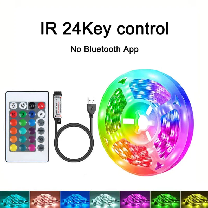 3M/3.28Ft-40M/131Ft LED Strip Lights APP Control Color Changing RGB Led Light Flexible Lamp Tape for Room Decoration