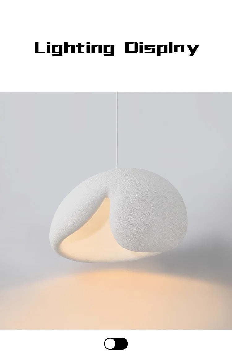 Nordic Minimalist Wabi Sabi Wind E27 Led Pendant Lights Dining Room Bar Loft Bedroom Home Decor Chandelier Hanging Lamp Fixtures