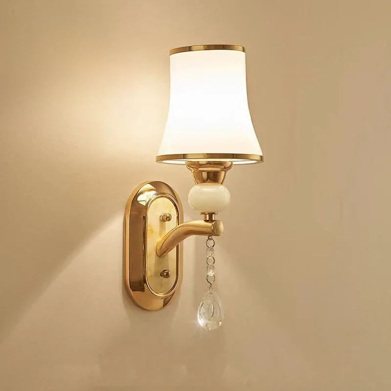 New Modern  Minimalist LED  Wall Lamp Bedroom Night Light Living Room Background Wall Crystal Bedside Lamp