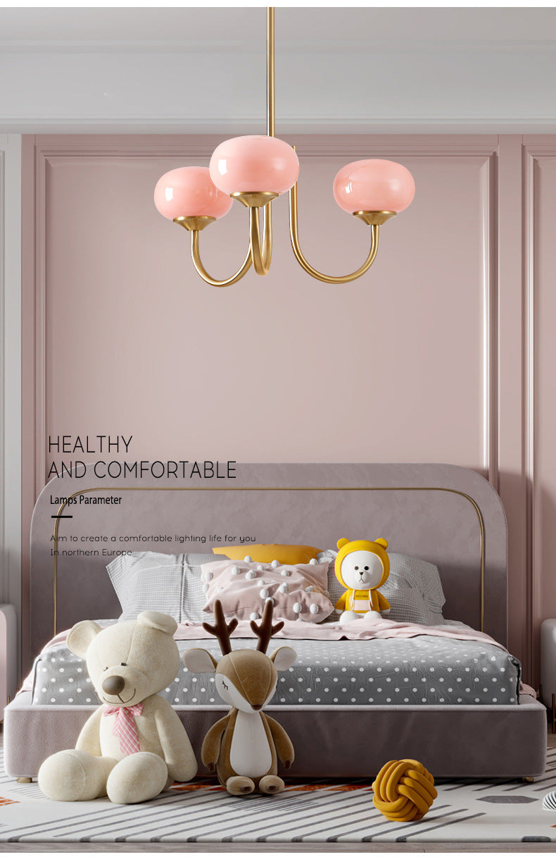 Led Lights Home Decor Modern Minimalism Pendant Lamp Macaron Chandelier Pink Living for Room Kitchen Study Indoor Light SANDYHA