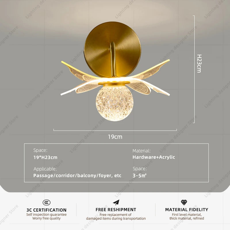 Modern Minimalist Ceiling Light Living Room Wall Lights Lights For Bedroom Ceiling Indoor Fixtures Wall Mount Light Wall Light