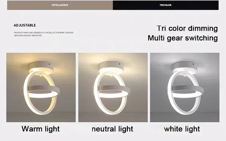 LED Strip Aisle Ceiling Lights Modern Minimalist Living Room Lamps For Balcony Entrance Staircase Home Decor Multiple shapes
