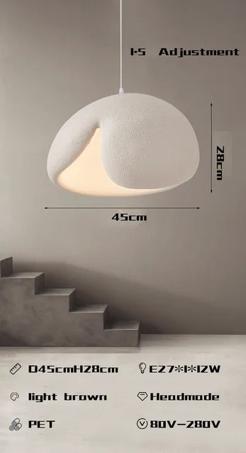 Nordic Minimalist Wabi Sabi Wind E27 Led Pendant Lights Dining Room Bar Loft Bedroom Home Decor Chandelier Hanging Lamp Fixtures