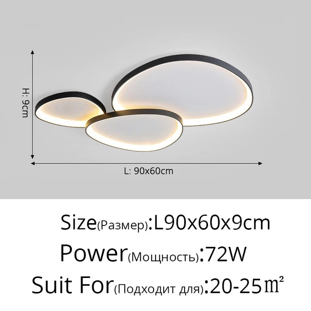Modern Home Design LED Ceiling Light For Living Room Bedroom Study Room Dining Room Minimalist Lnterior Ceiling Light