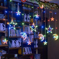 LED Strip Light Christmas Pendant Lights Romantic Home Deco Colourful Start Moon Light Suspension Decoration 3.5M Hanglamp Decor
