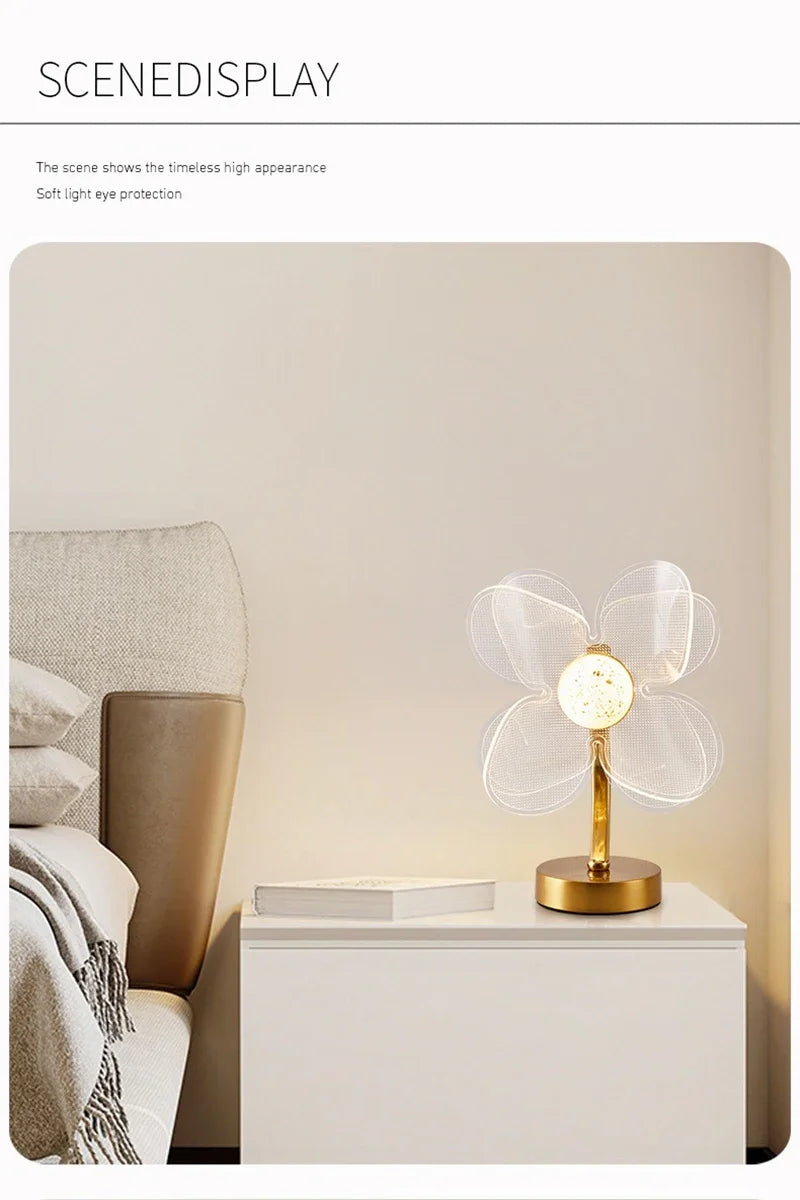 Luxury Minimalist Table Light Living Room Bedroom Bedside Home Interior Decorative Light USB Atmosphere AtmosphereTable Lamps