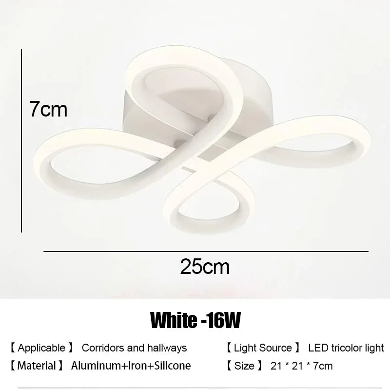 LED Strip Aisle Ceiling Lights Modern Minimalist Living Room Lamps For Balcony Entrance Staircase Home Decor Multiple shapes