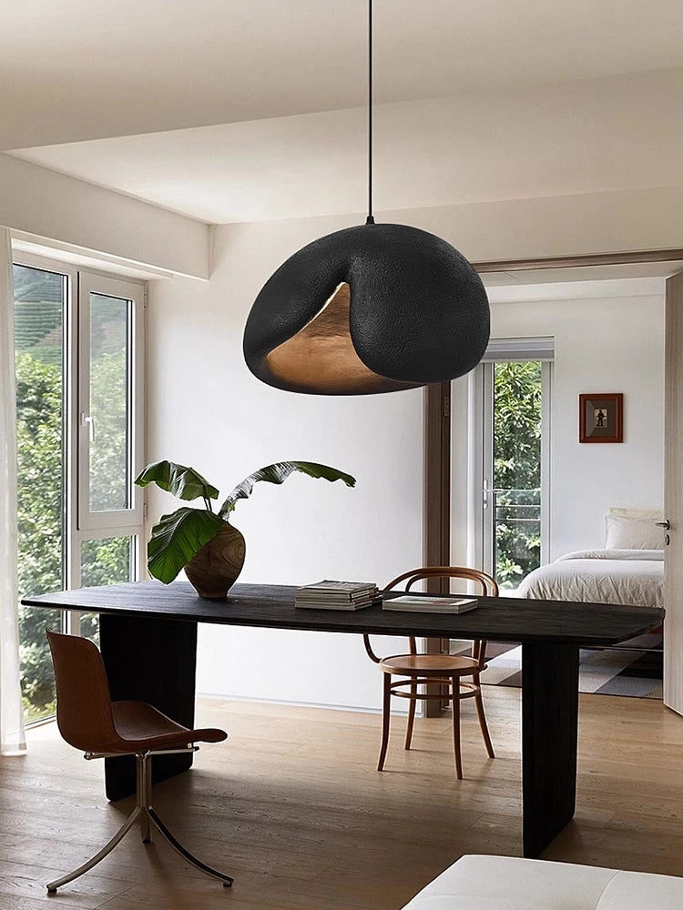 Nordic Minimalist Wabi Sabi Wind E27 Led Pendant Lights Dining Room Bar Loft Bedroom Home Decor Chandelier Hanging Lamp Fixtures