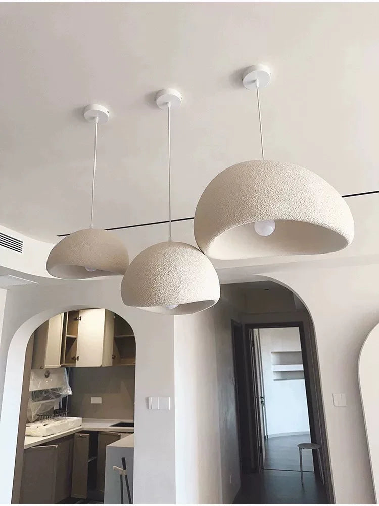 Minimalist Wabi-Sabi LED Chandeliers Light Living Kitchen Island Restaurant Decor Hanging Lamp Suspension