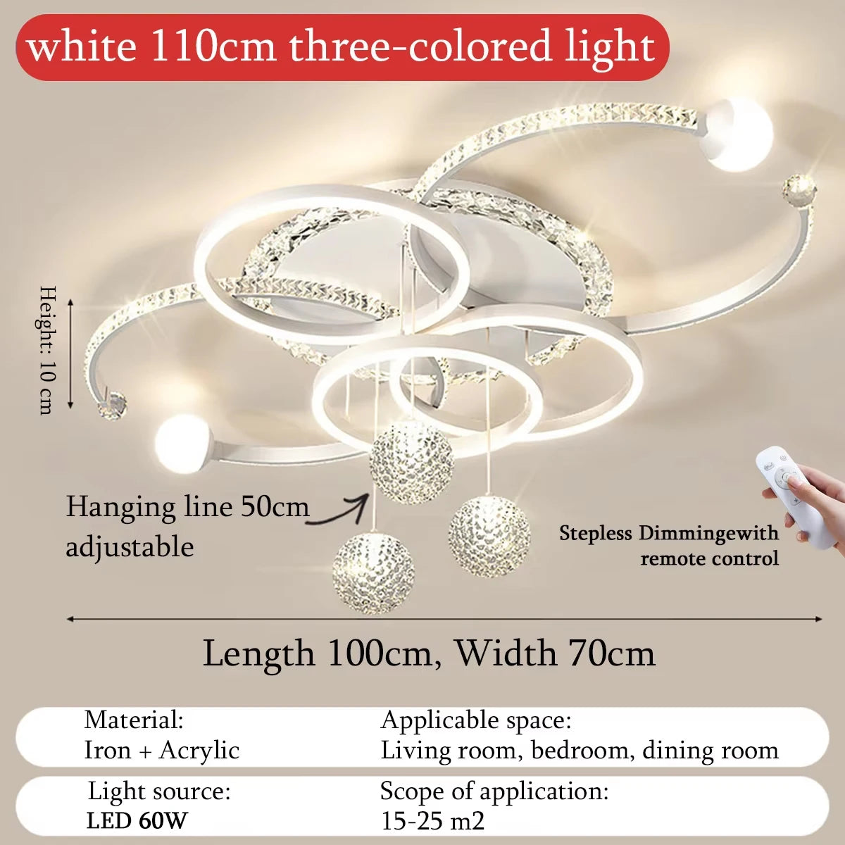 Minimalist LED ceiling lamp personalized creative ring ring living room lamp gold atmosphere bedroom study lamps and lanterns