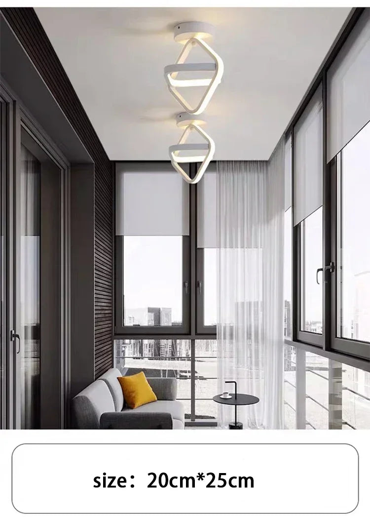 LED Strip Aisle Ceiling Lights Modern Minimalist Living Room Lamps For Balcony Entrance Staircase Home Decor Multiple shapes