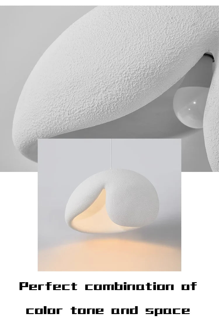Nordic Minimalist Wabi Sabi Wind E27 Led Pendant Lights Dining Room Bar Loft Bedroom Home Decor Chandelier Hanging Lamp Fixtures