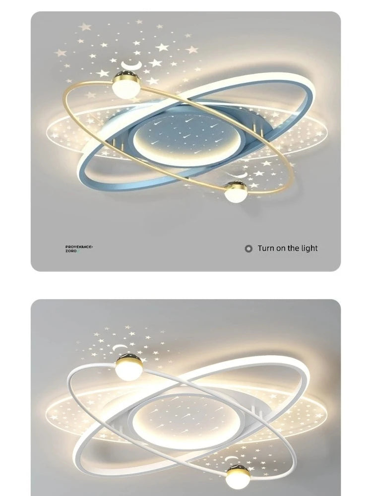 Modern LED Chandelier Light Luxury Starry Sky Home Decor Living Children's Room Bedroom Lamp Indoor Lighting Kids’ Pendant Light