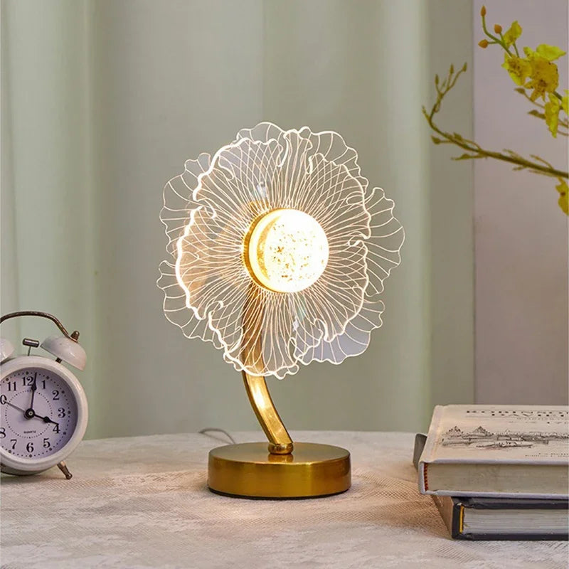 Luxury Minimalist Table Light Living Room Bedroom Bedside Home Interior Decorative Light USB Atmosphere AtmosphereTable Lamps