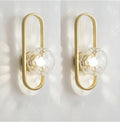 Modern Minimalist LED Wall LampS Bedroom Bedside LED E27 Wall Sconce Lamp Staircase Living Room Background Wall Glass Wall Light