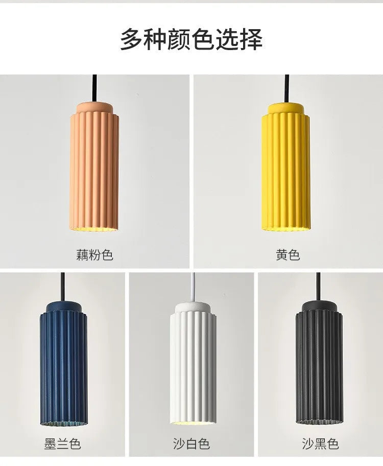 Modern Minimalist Pendant Lights Restaurant Bar Counter Bedroom Living Room Plum Blossom Pipe Single Head Small Chandelier