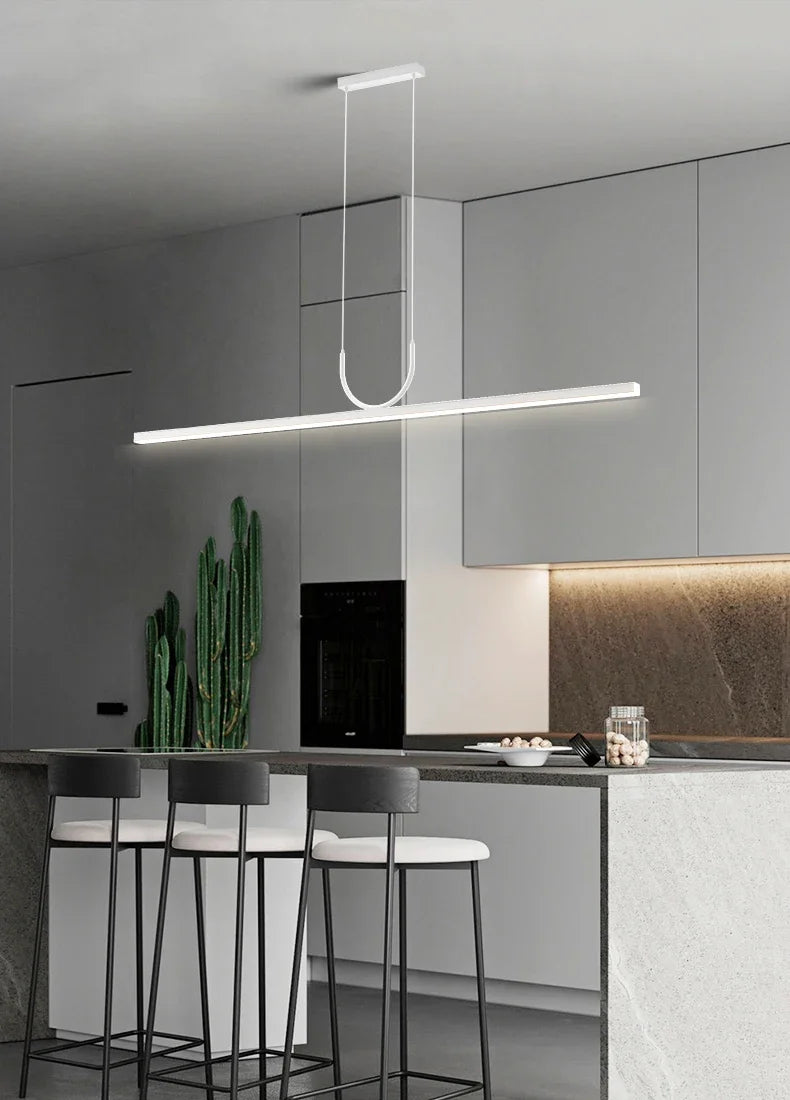 Modern Minimalist LED Ceiling Chandeliers for Dining Room Table Kitchen Island Simple Pendant Lamps Home Decor Lighting Fixture