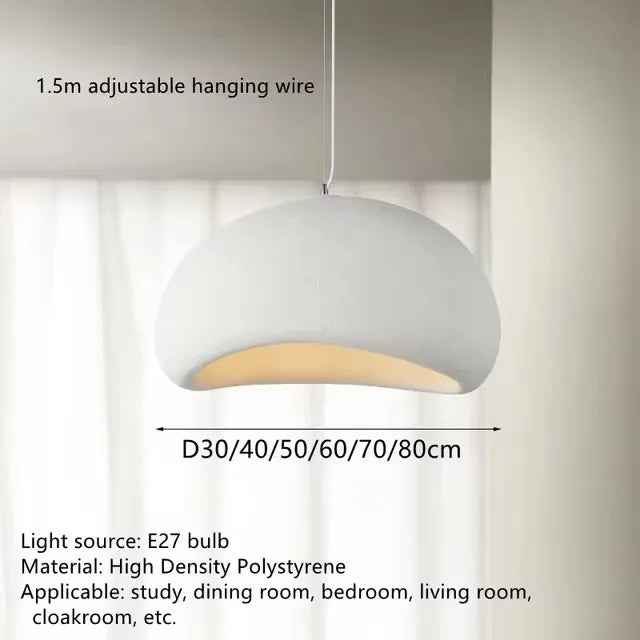 Minimalist Wabi-Sabi LED Chandeliers Light Living Kitchen Island Restaurant Decor Hanging Lamp Suspension