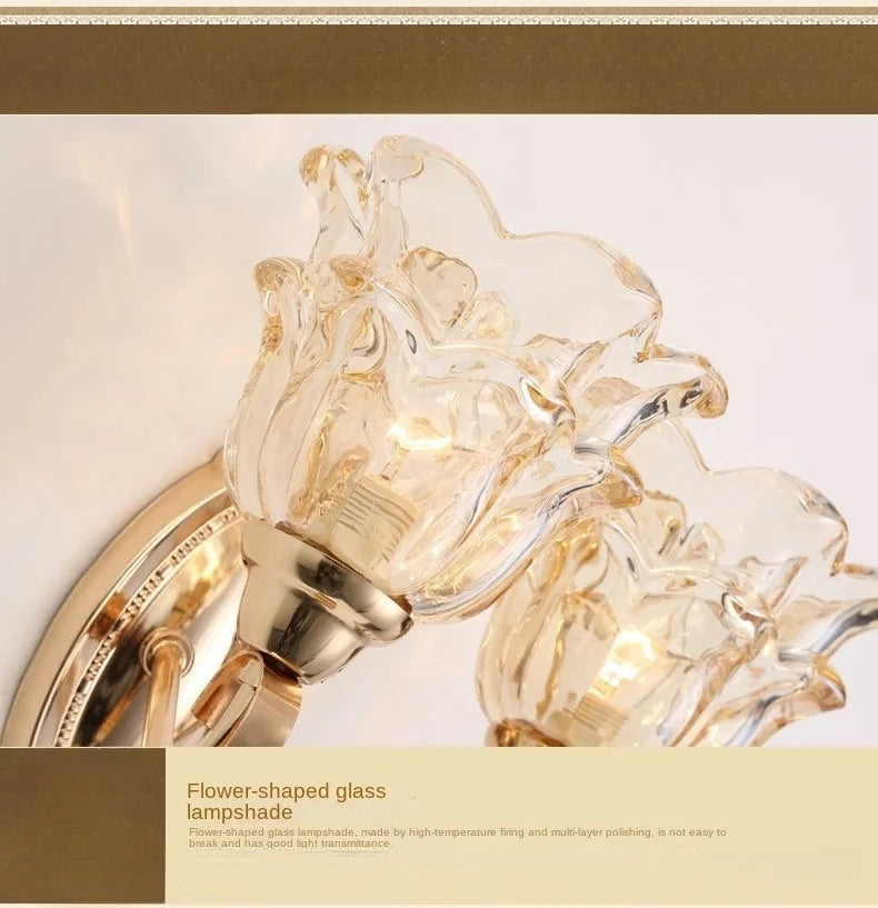New Modern  Minimalist LED  Wall Lamp Bedroom Night Light Living Room Background Wall Crystal Bedside Lamp