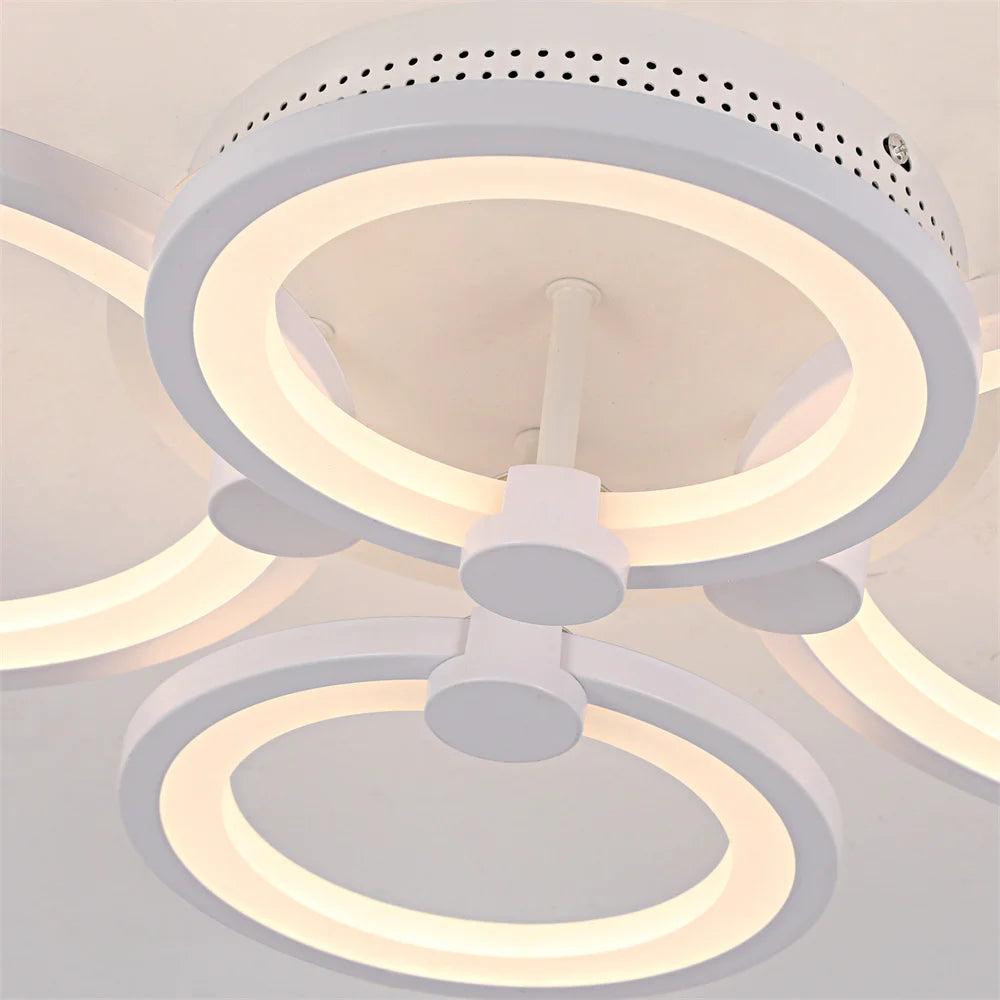 Led Ceiling Light Modern Home Decor Lighting Flush Mounted Lustre White Acrylic Chandelier Fixture Bedroom Dining Living Room