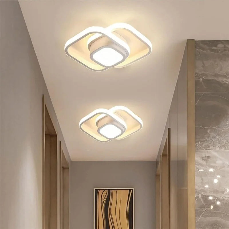 Modern LED Ceiling Light Minimalist Line Ceiling Lamp for Corridor Entryway Staircase Aisle Indoor Decor Corner Lighting Fixture