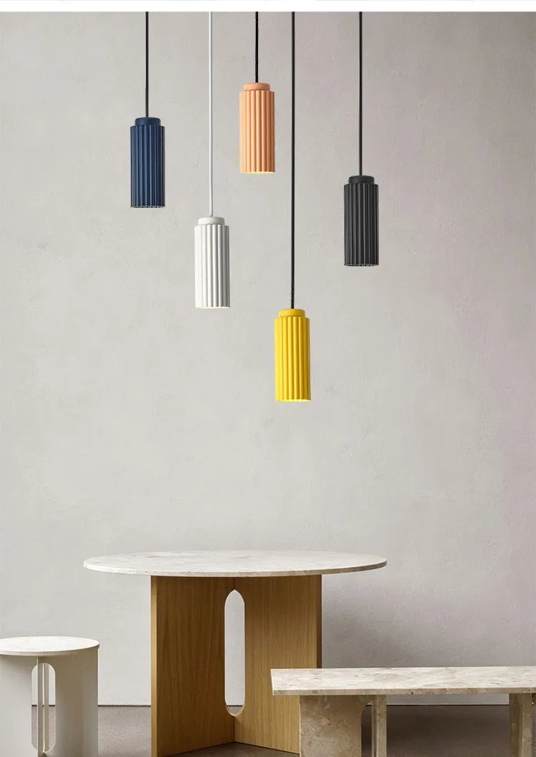 Modern Minimalist Pendant Lights Restaurant Bar Counter Bedroom Living Room Plum Blossom Pipe Single Head Small Chandelier
