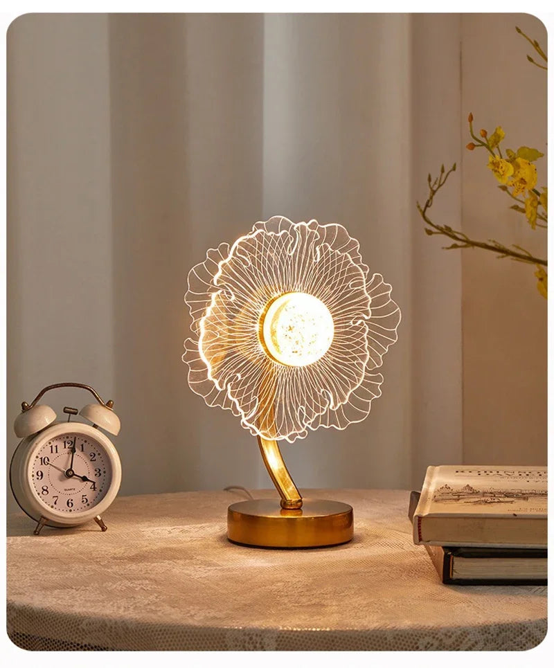 Luxury Minimalist Table Light Living Room Bedroom Bedside Home Interior Decorative Light USB Atmosphere AtmosphereTable Lamps
