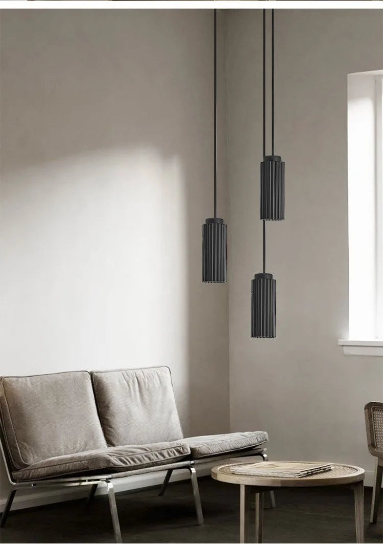 Modern Minimalist Pendant Lights Restaurant Bar Counter Bedroom Living Room Plum Blossom Pipe Single Head Small Chandelier