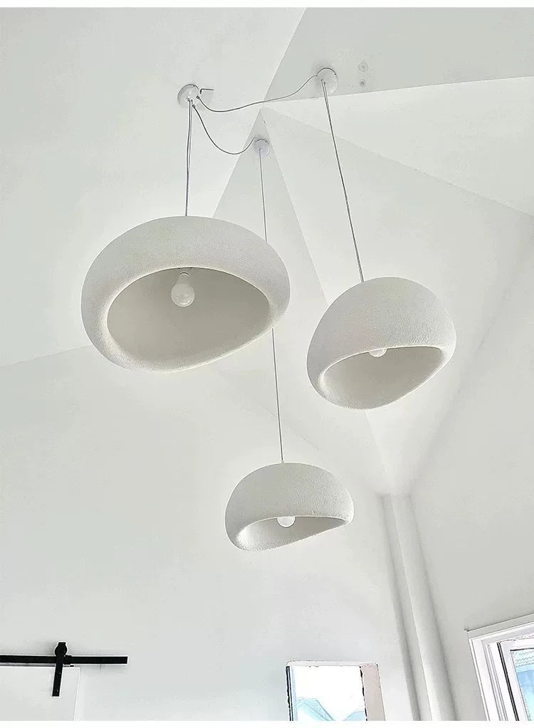 Minimalist Wabi-Sabi LED Chandeliers Light Living Kitchen Island Restaurant Decor Hanging Lamp Suspension