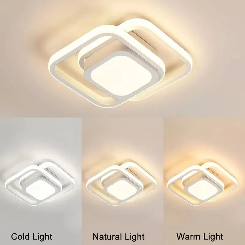 Modern LED Ceiling Light Minimalist Line Ceiling Lamp for Corridor Entryway Staircase Aisle Indoor Decor Corner Lighting Fixture