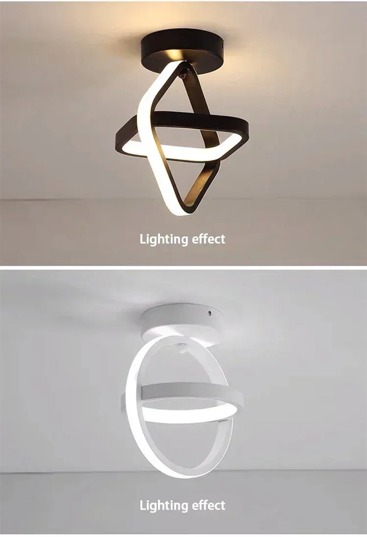 LED Strip Aisle Ceiling Lights Modern Minimalist Living Room Lamps For Balcony Entrance Staircase Home Decor Multiple shapes