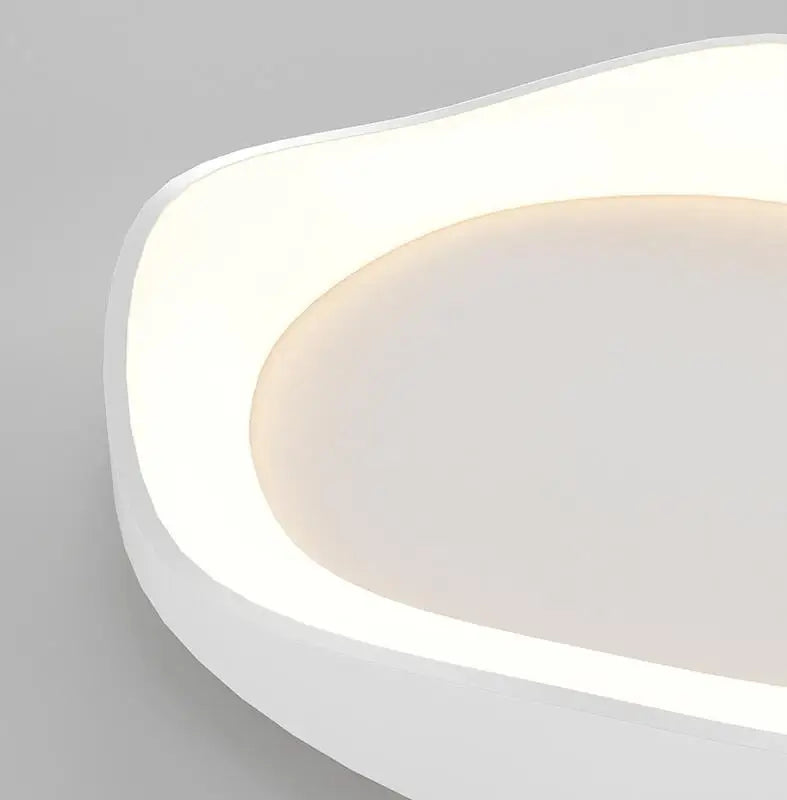 Minimalist Modern Cream Style LED Ceiling Lights - Black White Grey Flower Shaped Lights Living Room Bedroom Dining Room