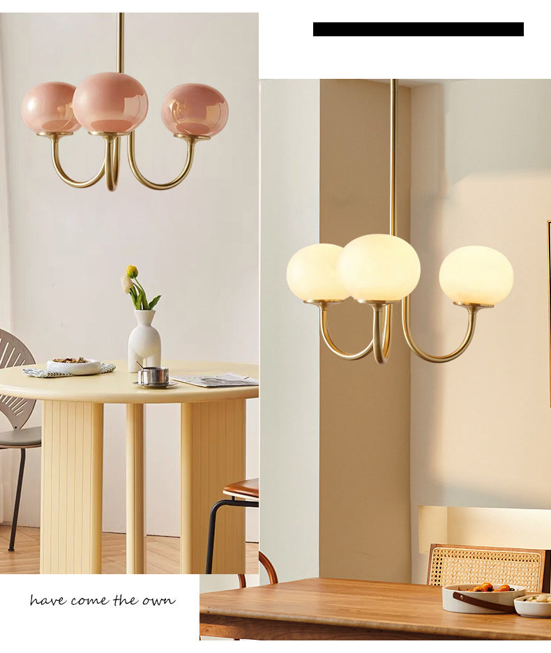 Led Lights Home Decor Modern Minimalism Pendant Lamp Macaron Chandelier Pink Living for Room Kitchen Study Indoor Light SANDYHA